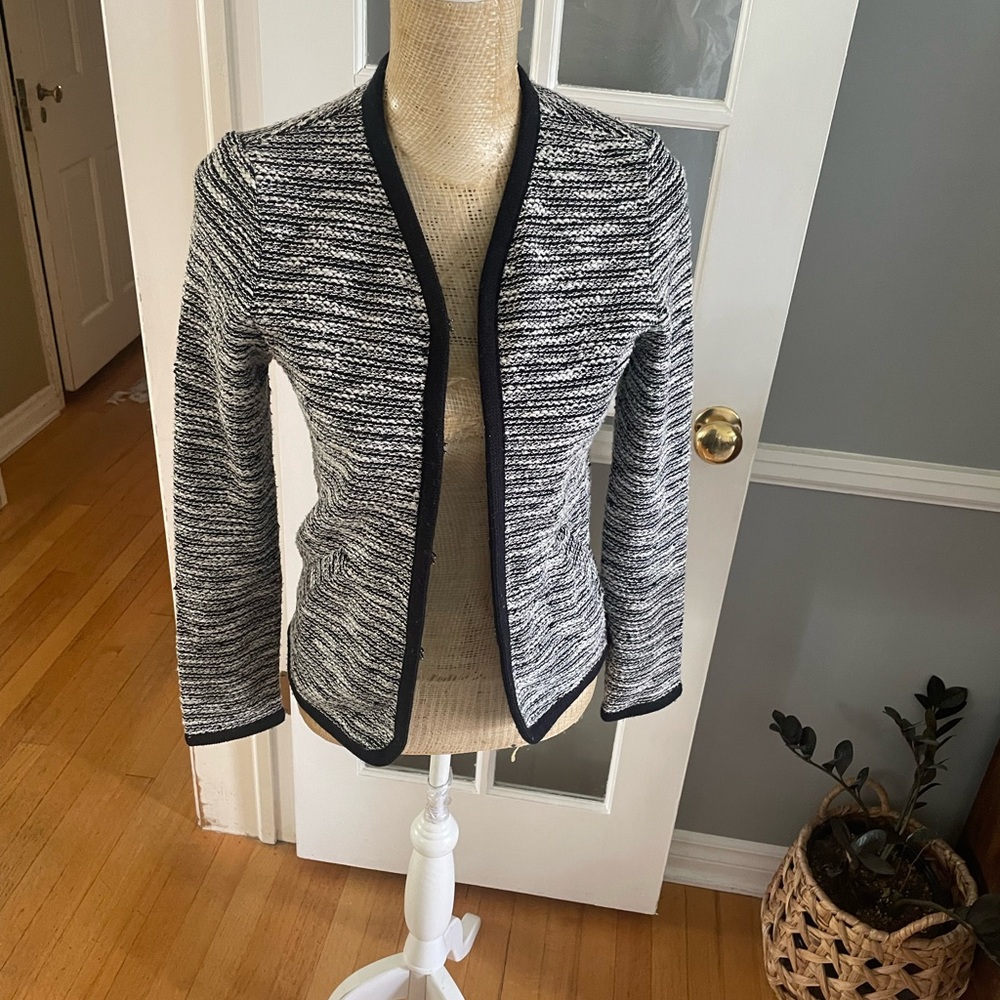 J crew boucle sweater jacket